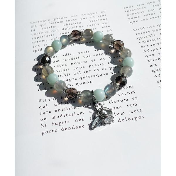 ブレスレット 「 NOLITA / ノリータ 」ライトカラー ハイグレード ラブラドライト アマゾナ...