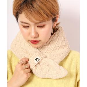 マフラー kippis 裏ボアケーブルマフラー メンズ レディース