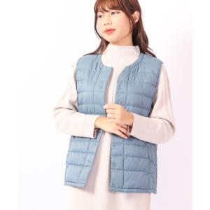 ダウンベスト ダウン Laliberte ノンパック丸首ダウンベスト