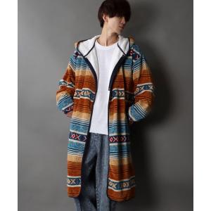 メンズ patterned all over Fleece gown /総柄 フリース ガウン｜zozo