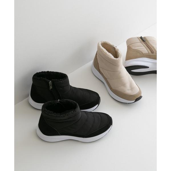 ブーツ 防寒 撥水加工ファスナー付 スノーブーツ レディース