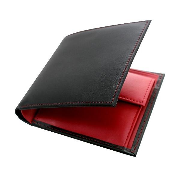 財布 薄マチ折り財布 メンズ