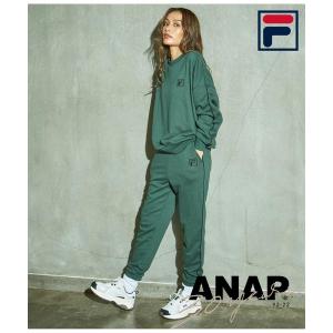 スウェットパンツ ジャージ 「FILA フィラ別注/ANAPオリジナルデザイン」FILAパイピングデザイン裏毛ジョガーパンツ レディース メンズ
