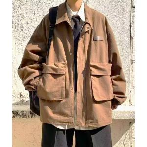 ブルゾン アウター ミリタリーオーバーサイズブルゾン メンズ レディース