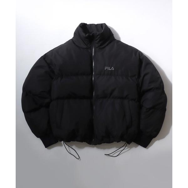 ダウンジャケット ダウン 別注  FILA（フィラ）スタンドネックフェイクダウンジャケット メンズ ...