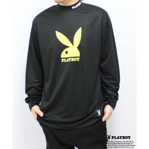 tシャツ PLAYBOY鹿の子モックネック長袖 メンズ