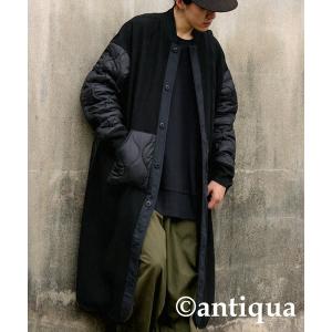 ミリタリージャケット モッズコート ロング丈ミリタリーキルティングコート