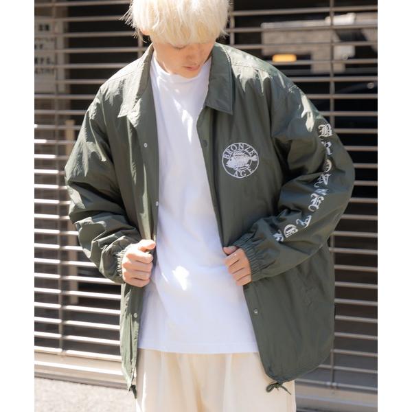 ナイロンジャケット BRONZE AGE / ワッシャー加工入り ナイロン コーチジャケット メンズ