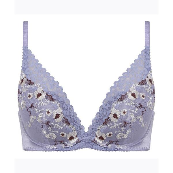 ブラジャー 夢みるブラ ノンワイヤー フローラル レオパード「E，Fカップ」AMST1411 HU ...