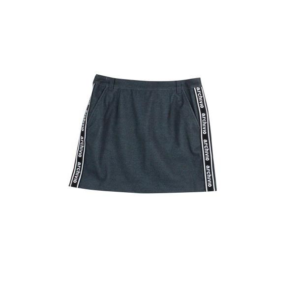 スカート 「LADIES」アルチビオゴルフウェア スポーティサイドロゴテープスカート
