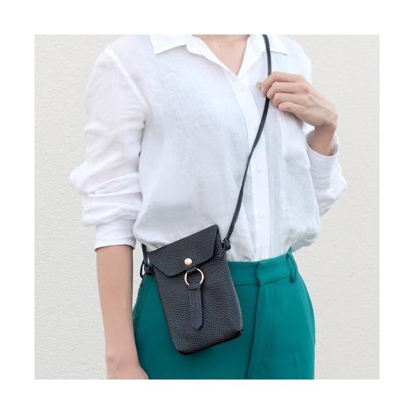 ショルダーバッグ バッグ シボ感スマホポシェット＆ショルダーバッグ レディース