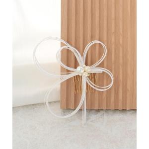 髪飾り バイカラー水引×ビジュー 日本製 レディース