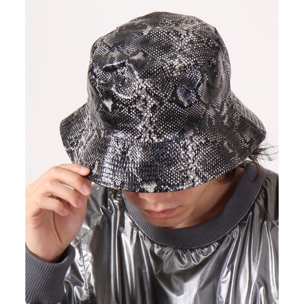 帽子 ハット Craig リバーシブルパイソン柄バケットハット メンズ レディース