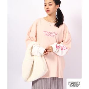 tシャツ PEANUTS スヌーピー レイヤード...の商品画像