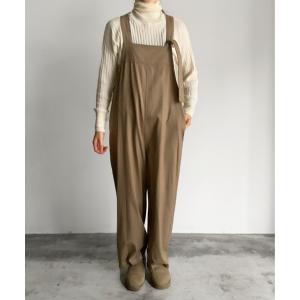 サロペット オーバーオール vent blanc サテンカモッシオ起毛 サロペット レディース