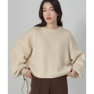 ニット ミドルゲージクルーニット