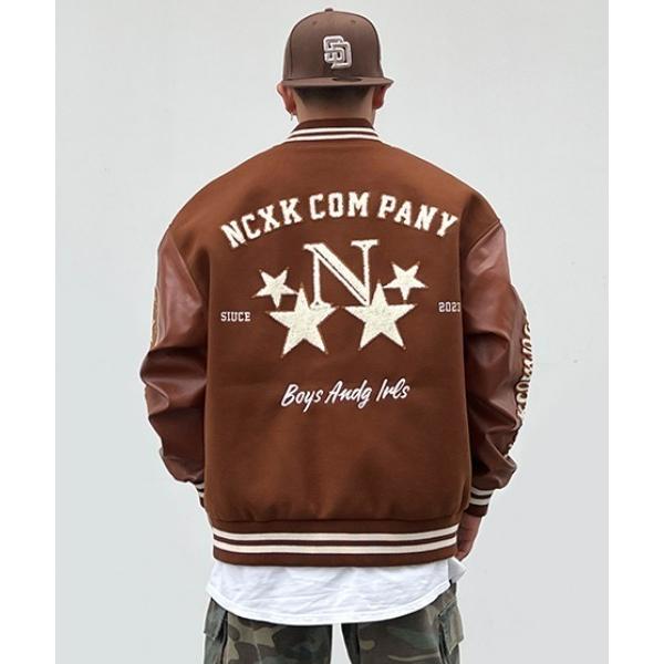 ブルゾン アウター A&apos;GEM/9 × .kom「ARULE/アルール」スター柄 ワッペンデザイン ...