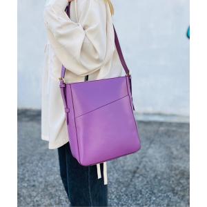 ショルダーバッグ バッグ Legato Largo  レガートラルゴ / NANAME/グロッシーフェイクレザー　A4ショル / LH-F3074 レ