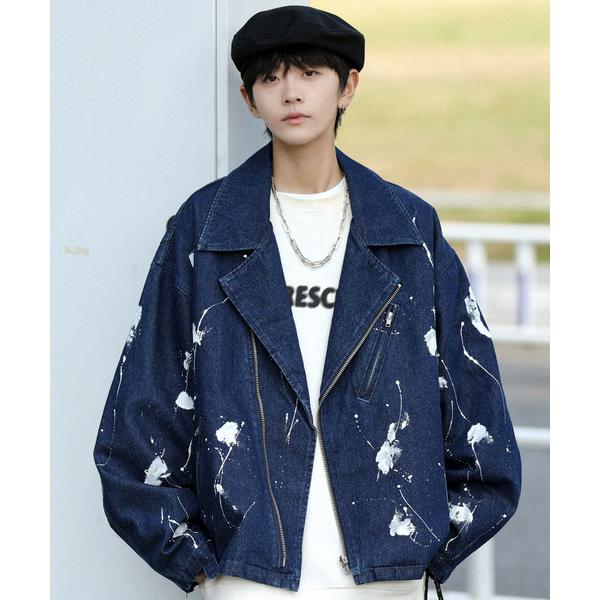 デニムジャケット gジャン 「neos -addictive design-」ビッグシルエット デニ...