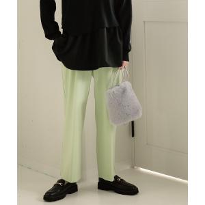 パンツ オックス イージーストレートワイドパンツ