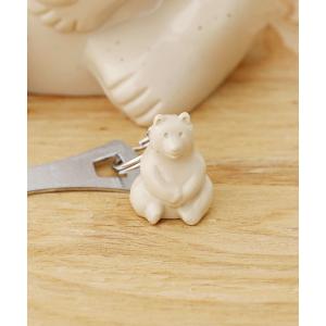 キーホルダー シロクマ貯金箱 ポーラーベアーキーホルダー
