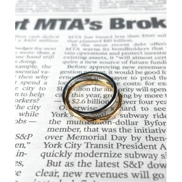 指輪 リング 「サージカルステンレス316L」金属アレルギー対応ツインリング レディース メンズ