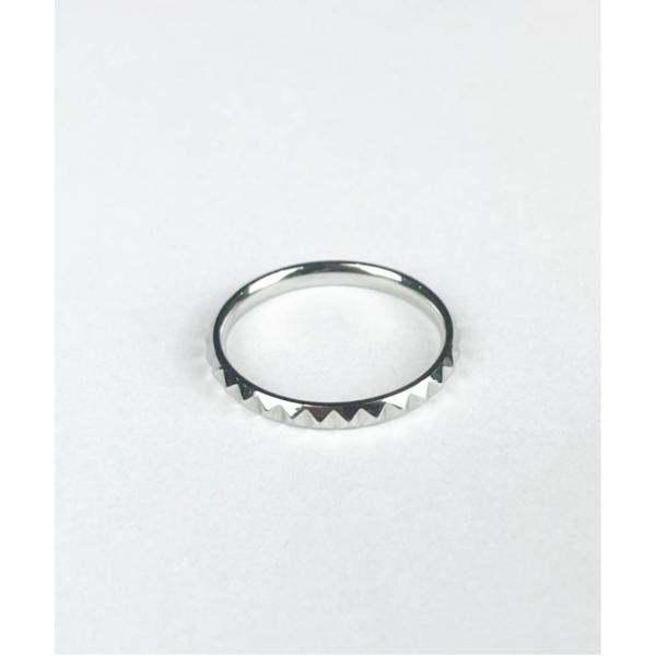 指輪 リング サージカルステンレス316L　2.6mm ピラミッドリング レディース メンズ