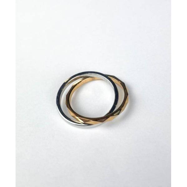 指輪 リング 「サージカルステンレス316L」金属アレルギー対応ツインリング レディース メンズ
