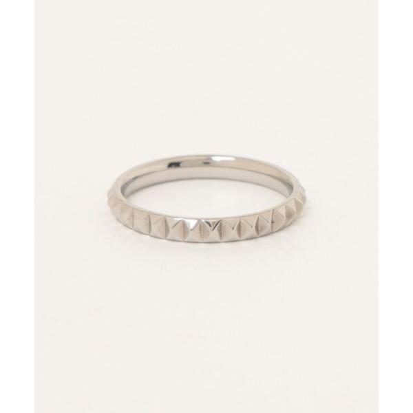 指輪 リング 「サージカルステンレス316L」ナロー ピラミッドリング レディース メンズ