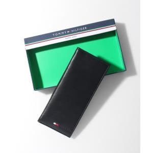 財布 「TOMMY HILFIGER/トミーヒルフィガー」レザーロングウォレット メンズ レディース
