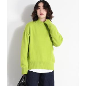 ニット バックリンキング ハイネックニット レディース