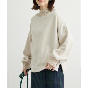 tシャツ Tシャツ ・ELENCARE DUEスエードポンチプルオーバー