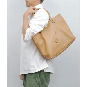 トートバッグ Otias オティアス / バッグインバッグ付きシュリンク型押しレザートートバッグ メンズ レディース