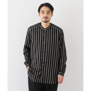 シャツ ブラウス 《追加販売》【LA BOUCLE / ラブークル】スタンドカラーシャツ パターンデシン｜zozo