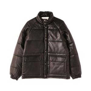 ダウン ダウンジャケット メンズ 「WEB＆DEPOT限定」ECO DOWN LEATHER JACKET /エコダウン レザー ジャケット / AV｜zozo