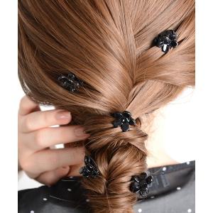 ヘアクリップ レディース 「float」5個セット フラワー ミニ ヘアクリップ｜zozo