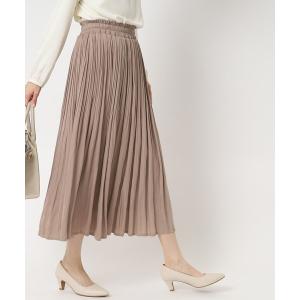 スカート サテンプリーツスカート