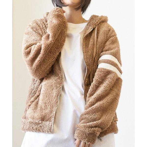 パーカー ソフトシャギーボアジップパーカー レディース メンズ