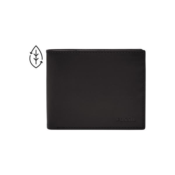 コインケース フォッシル 二つ折り財布 メンズ レザー ブラック  ML3687001