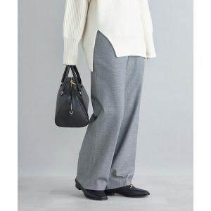 パンツ 「手洗い可能」両面起毛ドロストパンツ  レディース