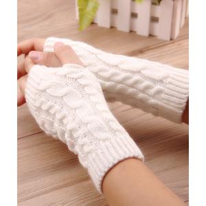 nemne（ネンネ） アームカバー ニットシュシュ レディース : ZOZOTOWN