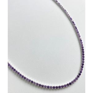 メンズ ネックレス flan/フラン/「 Silver 925 」 Color Tennis Necklace_Silver/テニスネックレス｜zozo