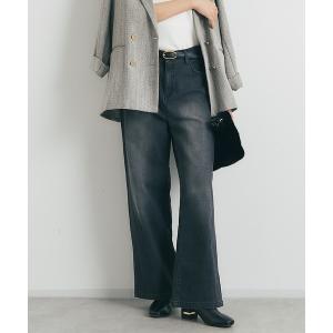 ジーンズ デニム デニムパンツ 「3サイズ展開」リラックスセミワイドデニム レディース