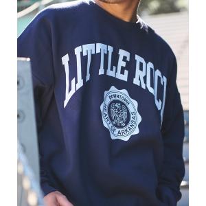 スウェット ユニセックスビッグシルエットアソートロゴ裏毛裏起毛スウェットプルオーバー