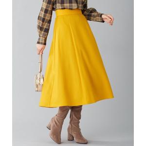 ロエベ ウール シルク Aライン ロング スカート S359Y08X05 イエロー  