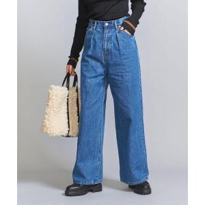 パンツ デニム ジーンズ タックフレア デニムパンツ -ウォッシャブル- レディース
