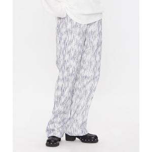 パンツ 「TARGETTO 」ブラッシュペイントワイドパンツ / BRUSH PAINT WIDE PANTS レディース