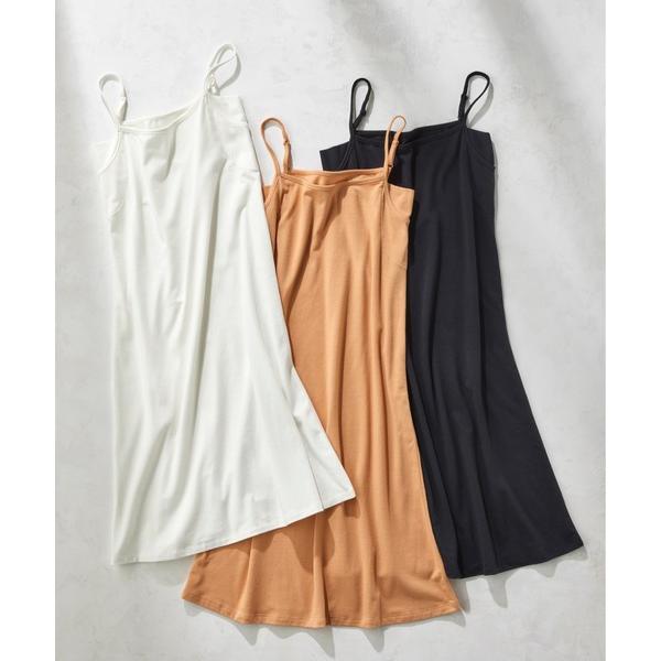 インナーシャツ 肌着 綿混汗取りインナーキャミワンピース「抗菌防臭」「吸水速乾」 レディース