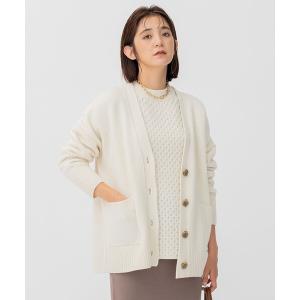 カーディガン ウールカシミヤブレンド カーディガン