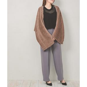 シープボア ふわふわ 2WAY マフラー カーディガン